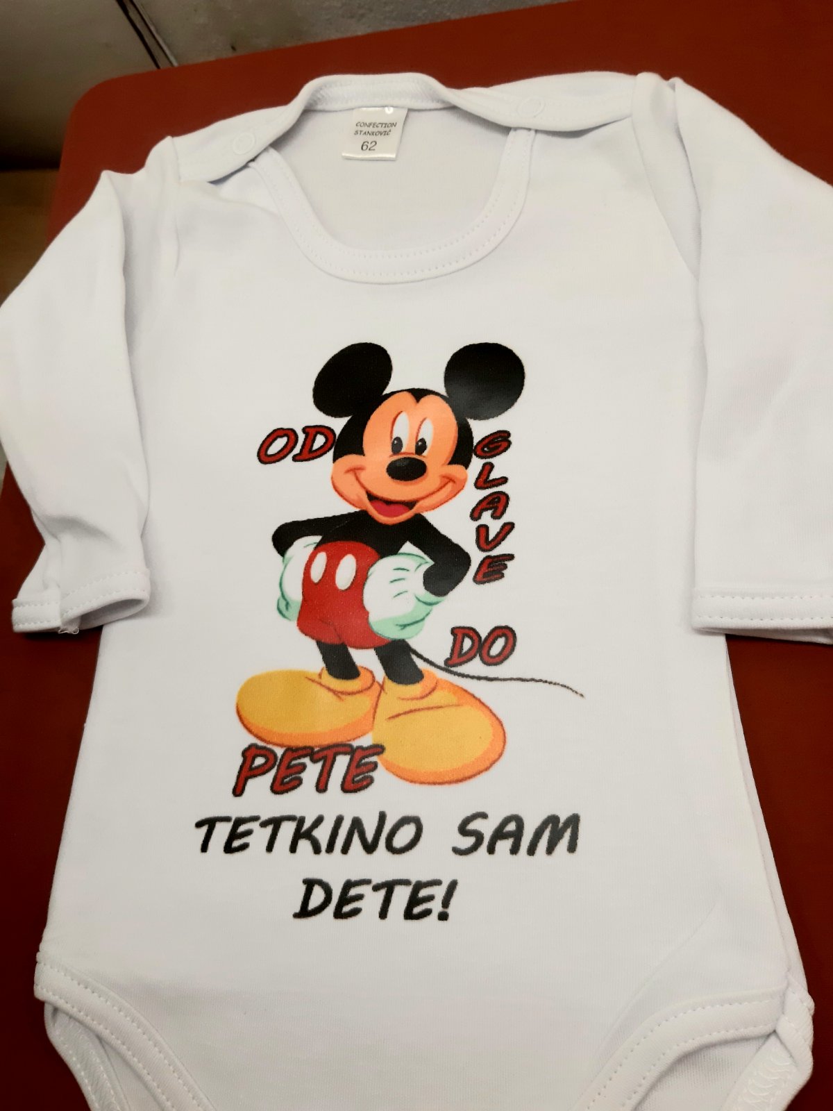 Poklon za rodjendan  deca/Bodi za bebe sa natpisom po zelji/od glave do pete tetkino sam dete.jpg
